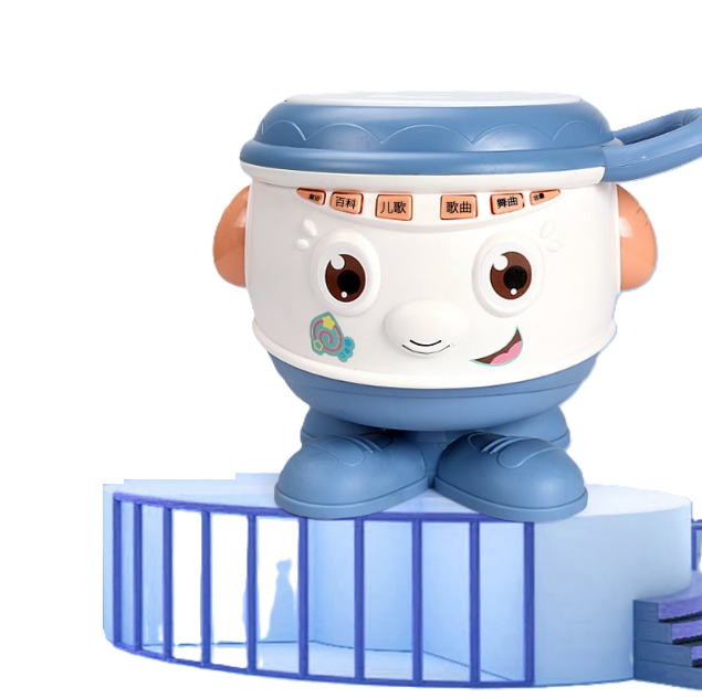 Interaktív zenélő, világító dob – fejlesztőjáték babák számára 4