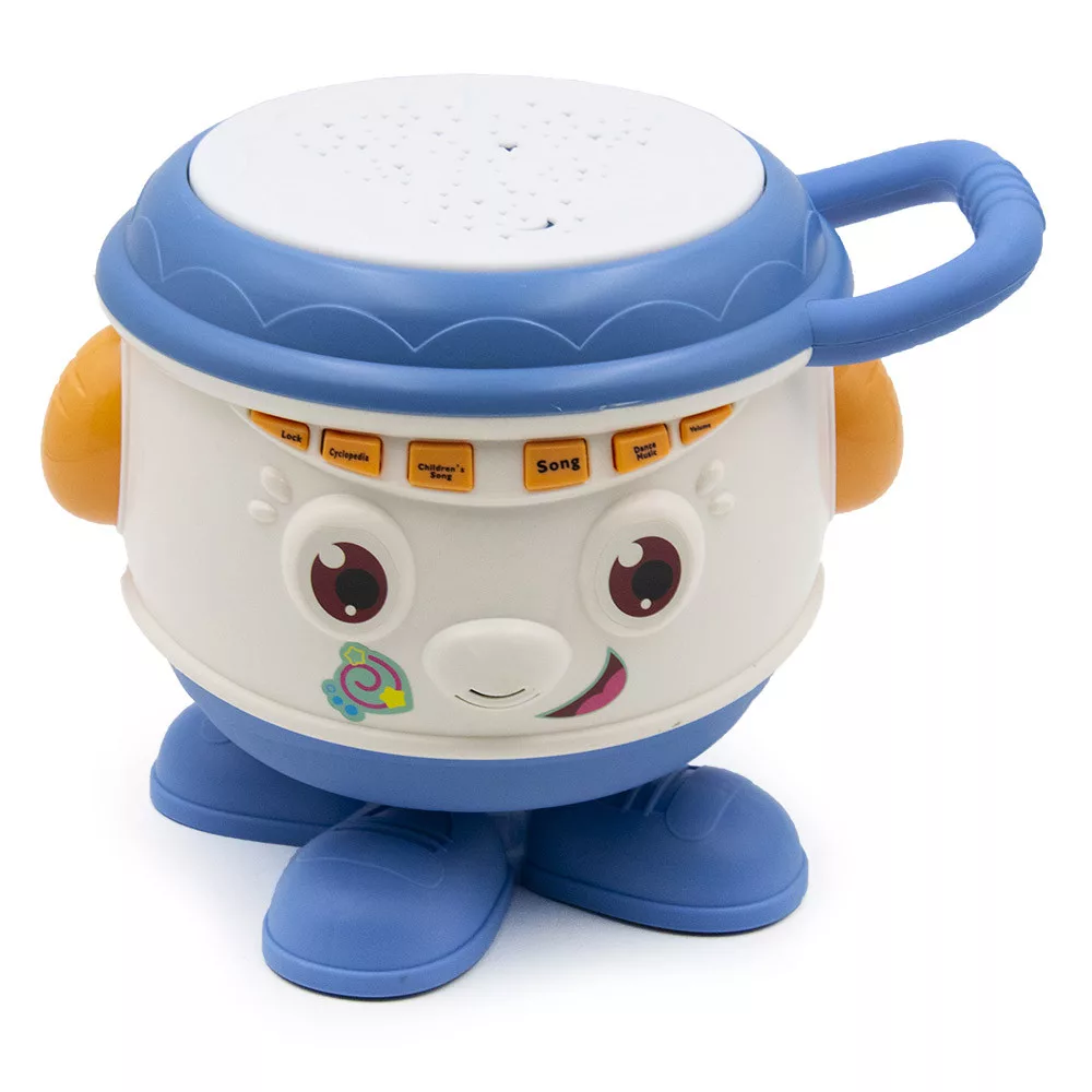 Interaktív zenélő, világító dob – fejlesztőjáték babák számára másolata