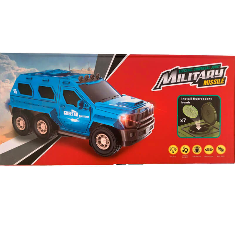 Játék katonai terepjáró ballisztikus rakétával, fény- és hangeffektekkel (4)