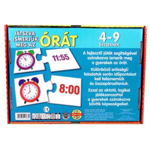 Játszva ismerjük meg az órát- oktató, logikai játék (BBJ) - Image 2