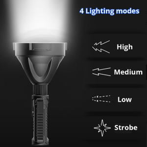 Extra erős akkus LED-es járőrlámpa - vízálló, könnyen hordozható, extra erős fénnyel (BBV) - Image 3