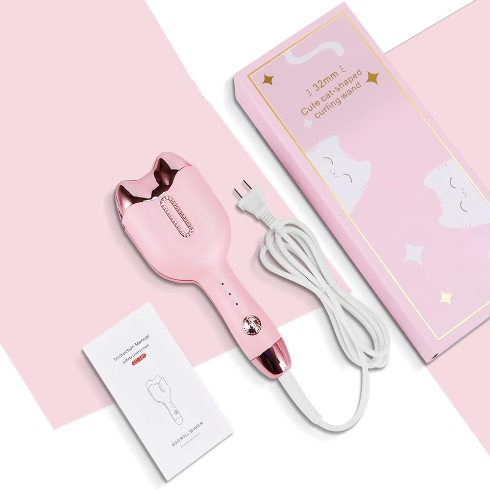 Kerámia hajsütővas 32 mm-es három hőmérséklet-szabályzóval hajhullámos hajformázó 4