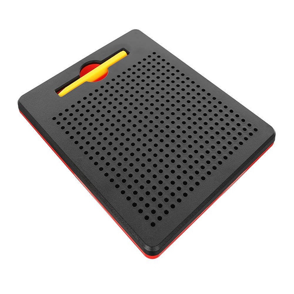 Készségfejlesztő mágneses rajztábla készlet – 380 mágneses golyóval, mintákkal és ceruzával (BB-11400) (9)