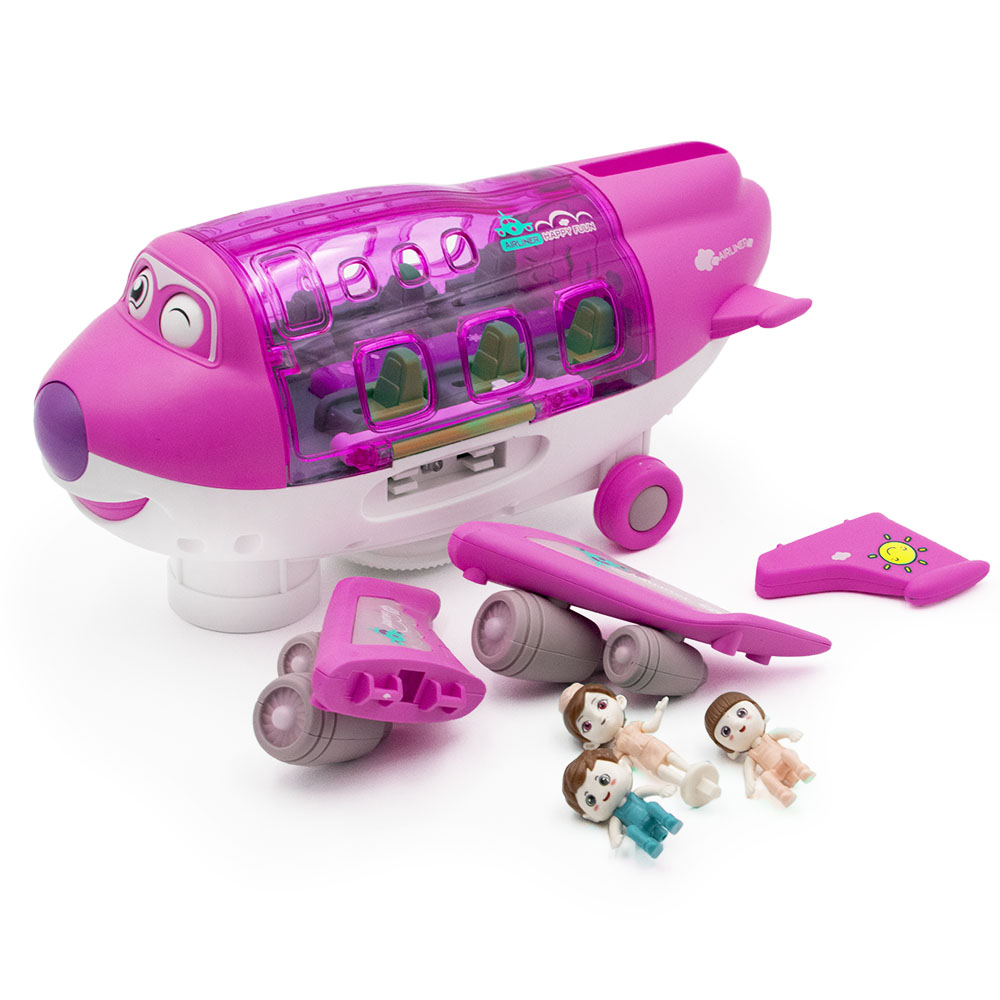 Kinyitható játék repülő kivehető utasokkal, stewardess-sel, – fény és hangeffektekkel5