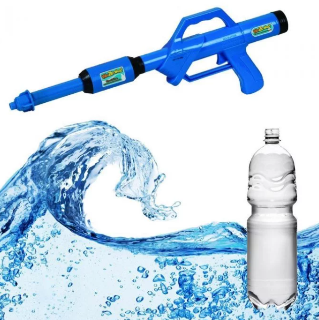 Környezetbarát PET palackokhoz tervezett vízipisztoly 1
