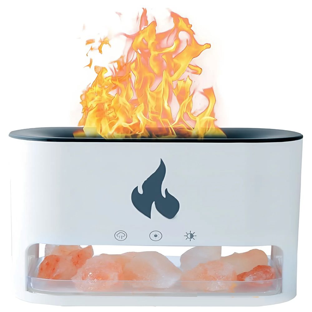 Kristály sókő és lánghatású esszenciális olaj diffúzor – 250 ml USB tápellátású csendes cool mist párásító relaxációhoz KP-023 (THM) 7