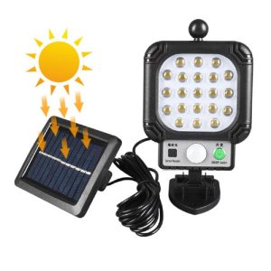 Kültéri napelemes mozgásérzékelős LED lámpa JX-996B  (BBV) (BBL) - Image 1
