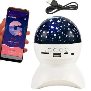 LED csillagos égbolt projektor bluetooth hangszóróval és telefonos vezérléssel – varázslatos éjszakai fény (BBV)(BBD) - Image 7