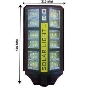 WorthAir LED-es, napelemes, távirányítós utcai világítás, fény-, és mozgásérzékelős udvari lámpa, 1200 W KE22-704 (BBV) - Image 2