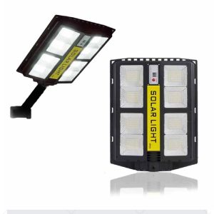 LED-es, napelemes, távirányítós utcai világítás,  fény-, és mozgásérzékelős udvari lámpa, 800W (BBV) - Image 1