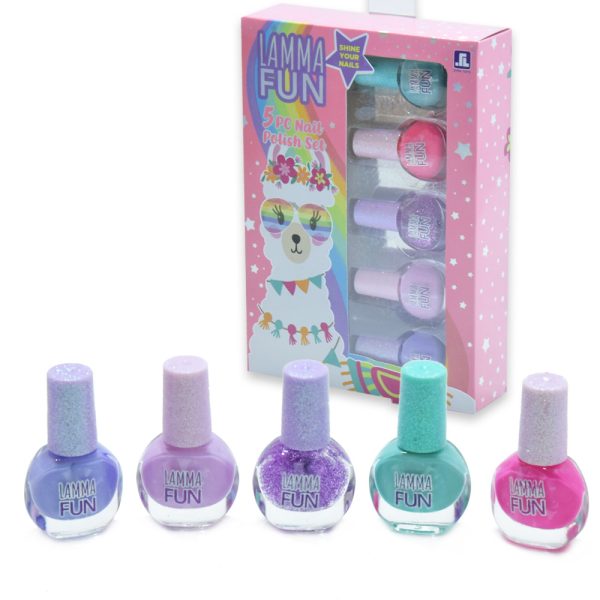 Lamma Fun lehúzható party körömlakkok kislányoknak – 5 db-os szett (BBJ) (2)