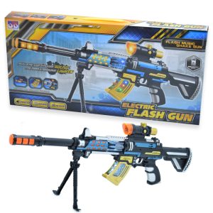 Letámasztható, hordozható, villogó, mozgó, élethű játék gépfegyver - Flash gun (BBJ) (FX) - Image 2