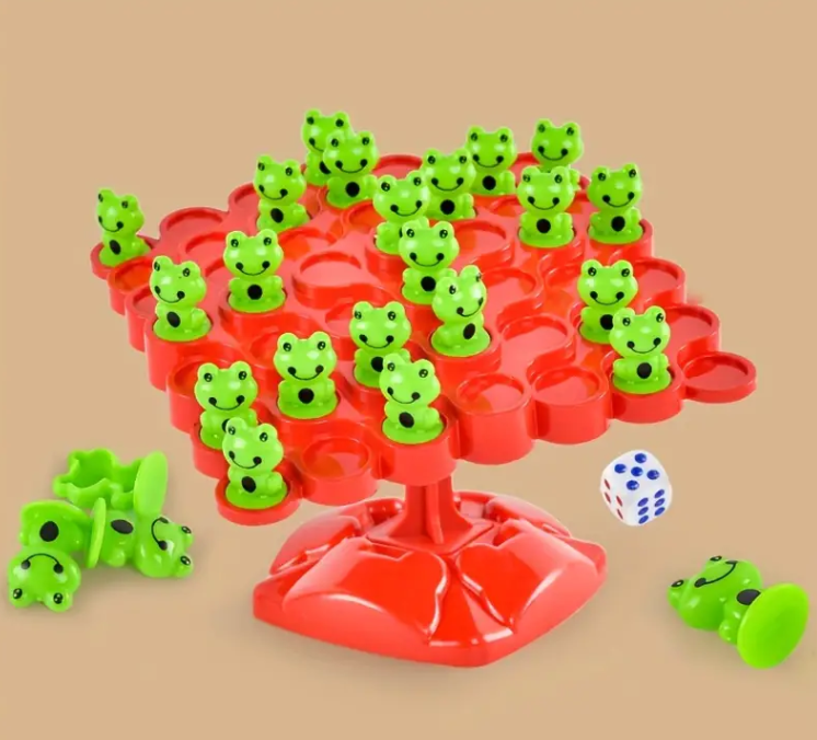 Leveli békák koncentrációt fejlesztő egyensúlyozó ügysségi játék 1
