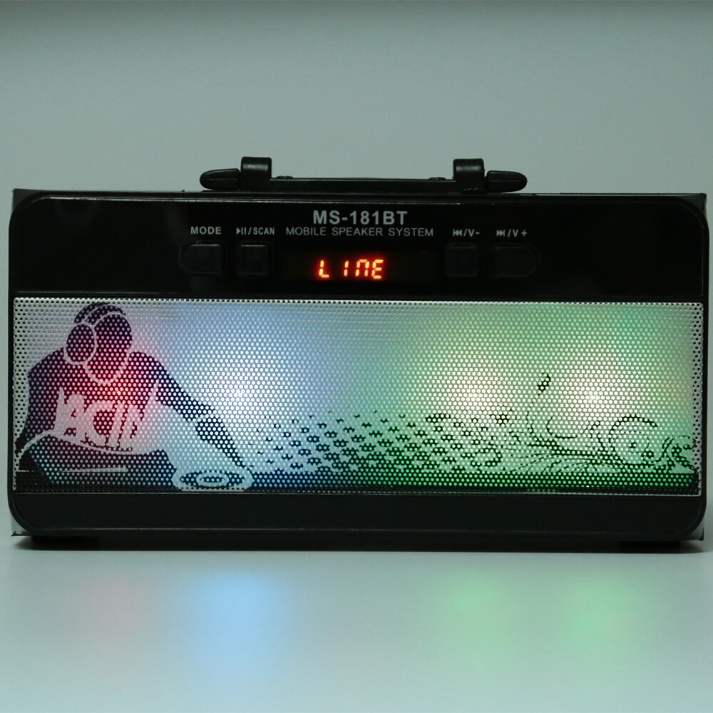MS-181BT Bluetooth hangszóró LED animációkkal 4