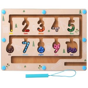 Montessori interaktív mágneses számlabirintus – oktató és fejlesztő játék gyerekeknek (BBJ) - Image 6