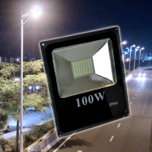 Nagyteljesítményű kültéri 100W LED reflektor - víz, por-, és ütésálló - hideg fehér (BBD) - Image 2