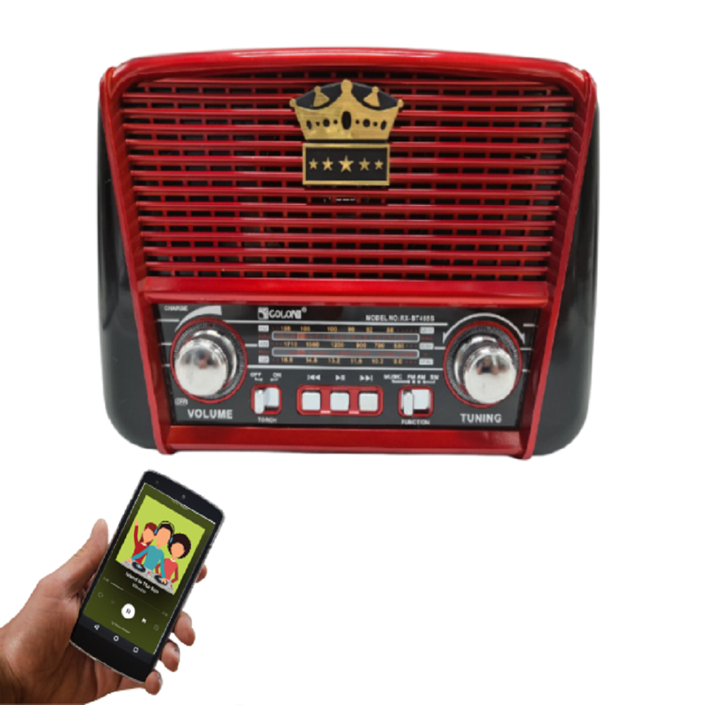 Napelemes Bluetooth hordozható multimédia lejátszó MP3 USB FM rádió RX-BT455S (BBL)525