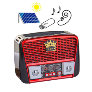 Napelemes Bluetooth hordozható multimédia lejátszó MP3 USB FM rádió RX-BT455S (BBD) - Image 1