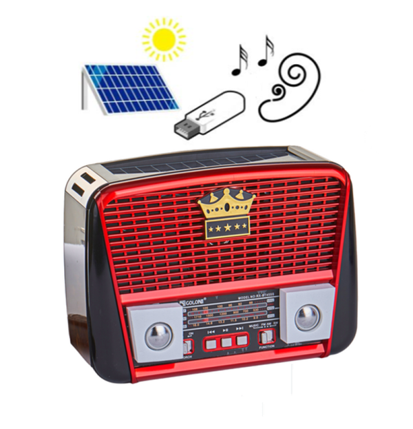 Napelemes Bluetooth hordozható multimédia lejátszó MP3 USB FM rádió RX-BT455S (BBV) (BBL)