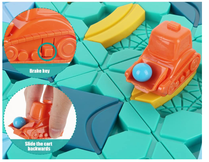 Oktató, fejlesztő autós 118 kaland labirintuspálya játék gyerekeknek (BBLPJ) 10