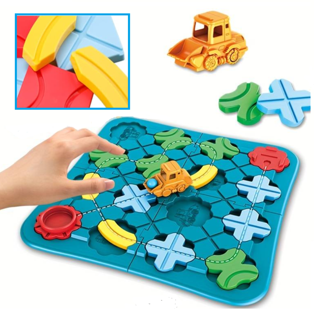 Oktató, fejlesztő autós 118 kaland labirintuspálya játék gyerekeknek (BBLPJ) 3