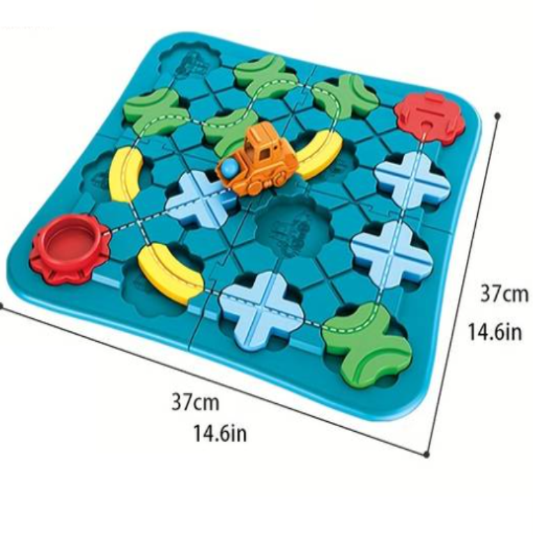 Oktató, fejlesztő autós 118 kaland labirintuspálya játék gyerekeknek (BBLPJ) 4