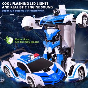 Police Transformers szuperhőssé alakuló távirányítós sportautó (BBJ) - Image 5