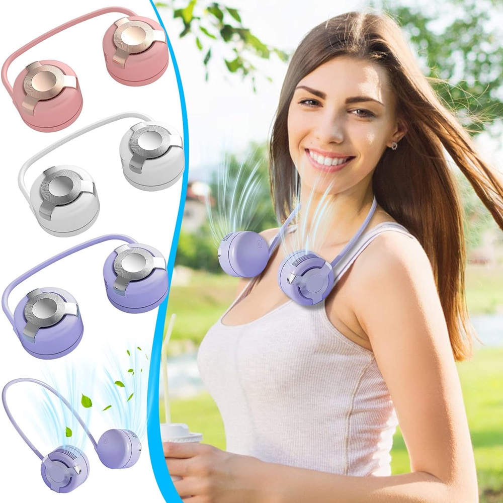 Praktikus akkus, nyakba akasztós ventilátor szabadtéri sportoláshoz és túrázáshoz (BBD) 1