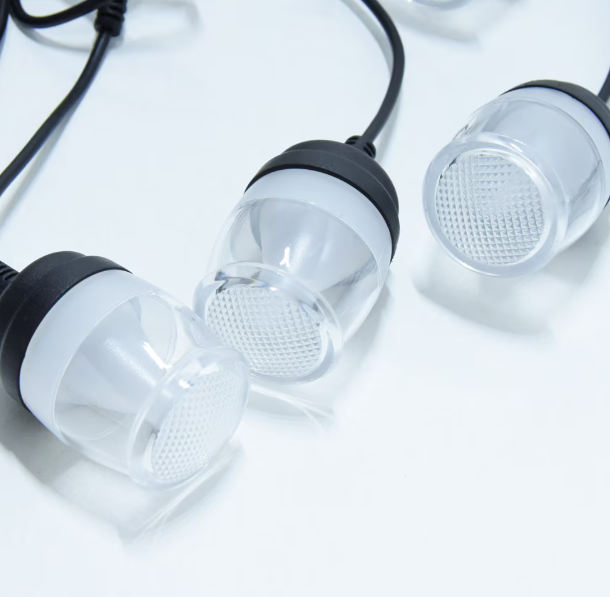 RGB kültéri időjárásálló napelemes dekor Izzósor- 10 darab LED izzó (BBV) 1