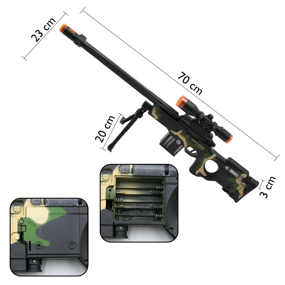 Special Gun – Villogó, ledes játék gépfegyver, hangot ad4