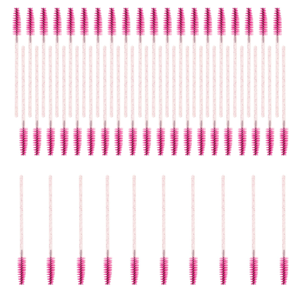 Szempilla és szemöldök spirális kefe 50 darabos készlet 6