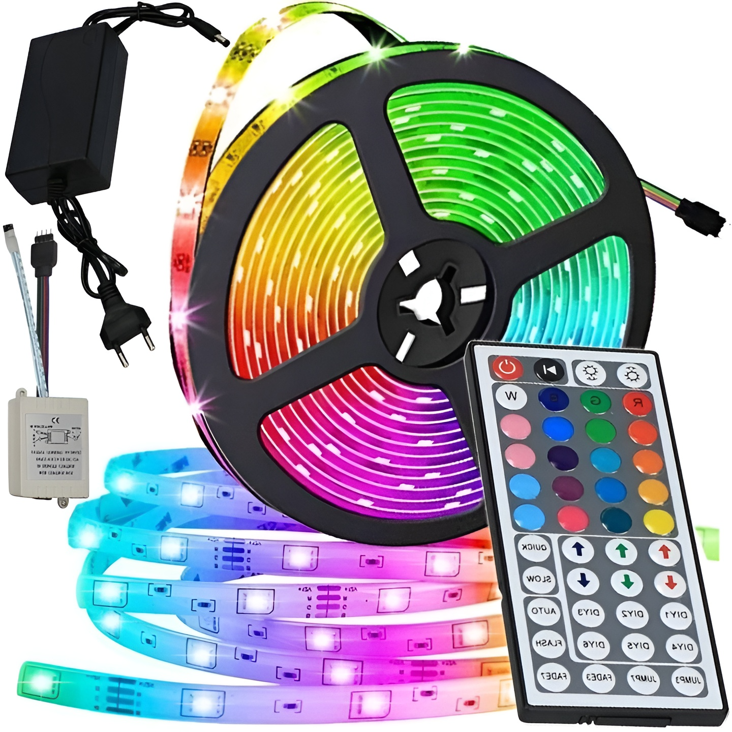 Színváltós 5050 RGB LED szalag szett