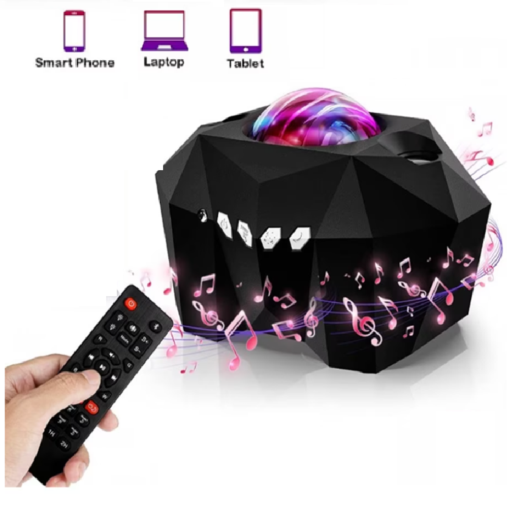 Távirányítós GALAXIS holdfény projector Bluetooth hangszóróval – varázsolja otthonába az éjszakai égboltot! 8