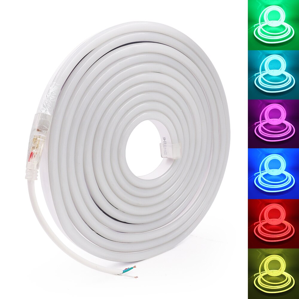 Telefonról vezérelhető 5 méteres NEON jellegű flexibilis LED fény szalag – egybefüggő fénycsík (1)