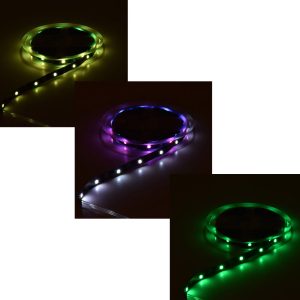 Tűzijáték RGB LED szalag távirányítóval és telefonos vezérléssel - tűzijáték mintában rögzíthető szalag, követi a zene ritmusát (BBV) - Image 4