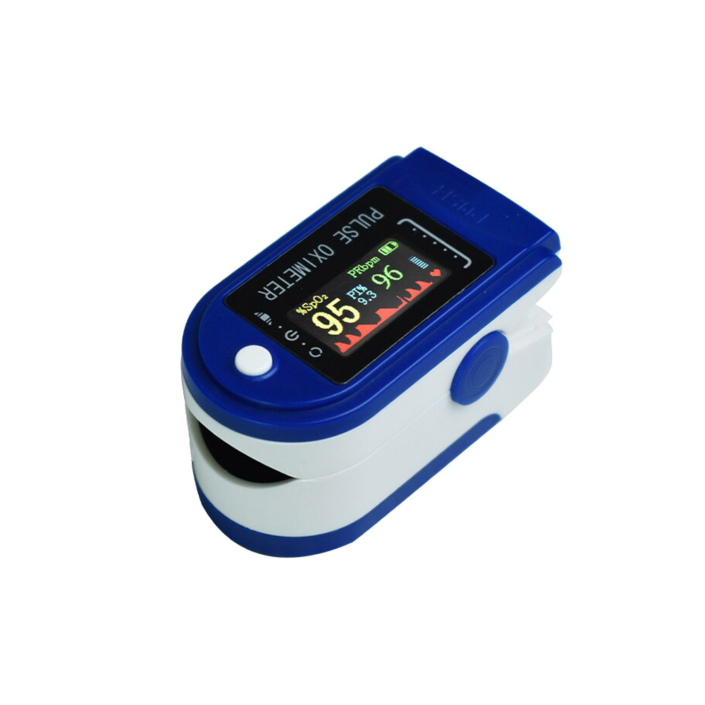 Ujjra csíptethető pulzus- és véroxigénszint-mérő – kék3