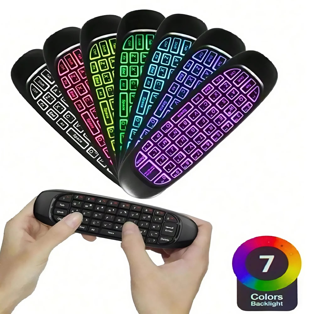 Univerzális vezeték nélküli mini billentyűzet és egér távirányító – tökéletes megoldás TV-hez és okos eszközökhöz 6