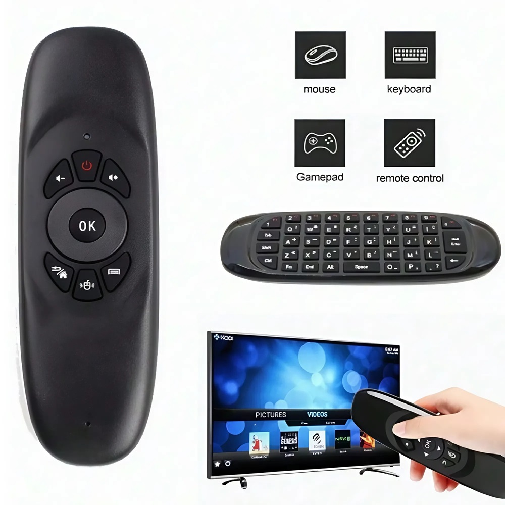 Univerzális vezeték nélküli mini billentyűzet és egér távirányító – tökéletes megoldás TV-hez és okos eszközökhöz5