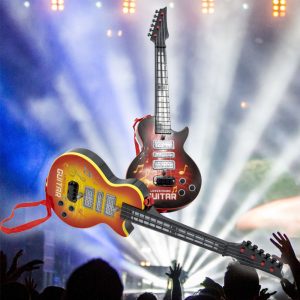 Világító játék elektromos gitár gyerekeknek - 4 húros (BBJ) - Image 2
