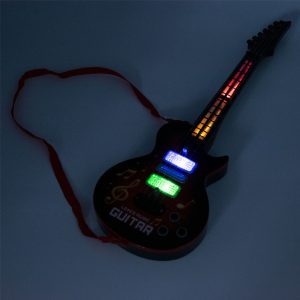 Világító játék elektromos gitár gyerekeknek - 4 húros (BBJ) - Image 3