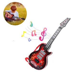 Világító játék elektromos gitár gyerekeknek - 4 húros (BBJ) - Image 1