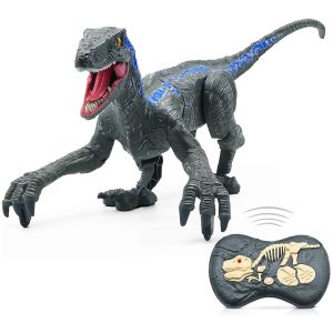 Velociraptor távirányítós játék dínó élethű hanghatásokkal - 31 cm (BBJ) (KF) - Image 1