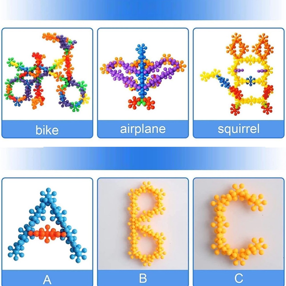 Virág alakú minden irányból könnyen összekapcsolható műanyag kirakókockák gyerekeknek – oktató és tanuló puzzle játék 1