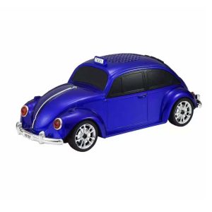 Volkswagen Bogár alakú világító bluetooth hangszóró és rádió - zenélő retro taxi működő fényszórókkal és guruló kerekekkel - 23 cm (FX)(BBD) - Image 1