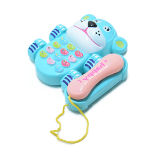 Zenélő, fejlesztő interaktív játék telefon - Cuki macis első telefonom, kék (BBJ) - Image 2