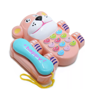 Zenélő, fejlesztő interaktív játék telefon - Cuki macis első telefonom, rózsaszín (BBJ) - Image 1