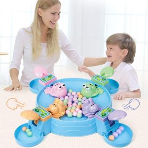 Békaetető asztali társasjáték rengeteg színes játékgolyóval - mókás készségfejlesztő játék 2-4 fő részére (BBMJ) (BBJ) - Image 2