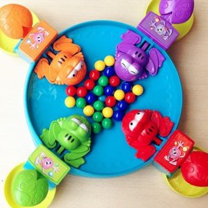 Békaetető asztali társasjáték rengeteg színes játékgolyóval - mókás készségfejlesztő játék 2-4 fő részére (BBMJ) (BBJ) - Image 3
