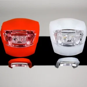 2 db-os LED-es kerékpár lámpa szett szilikon borítással (BBL) (BBV) - Image 3