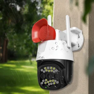 V380 WIFI IP okos biztonsági kamera szirénával, mikrofonnal és hangszóróval - kétirányú kommunikációt tesz lehetővé - Android/IOS kompatibilis (BBV) - Image 2